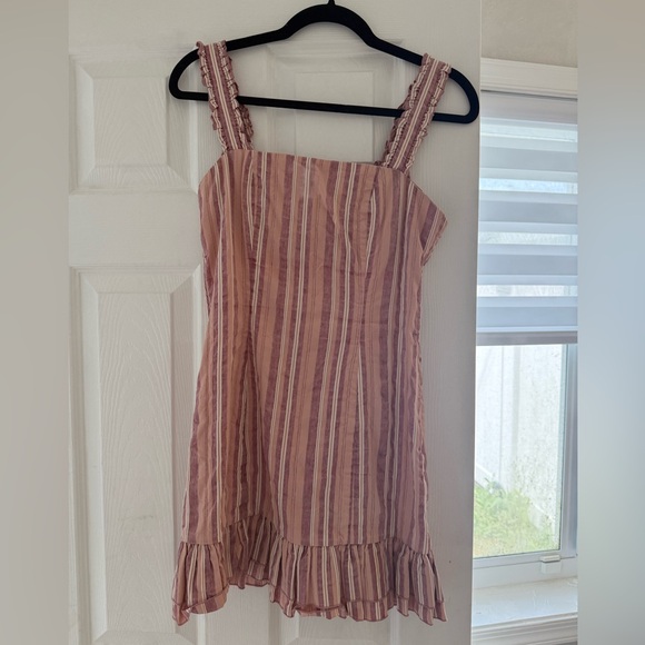 Alexis Dresses & Skirts - Alexis Pink Striped Mini Dress Size Small
